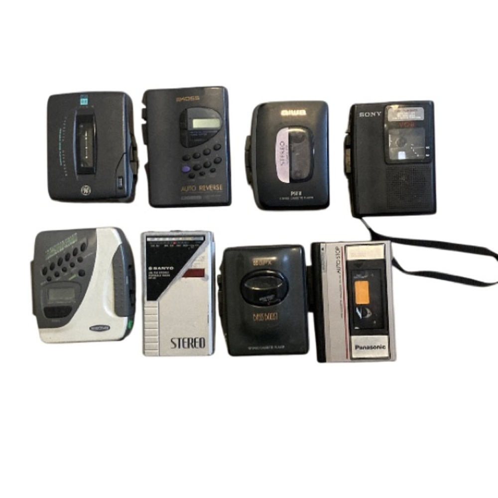 Vintage Walkman stereo bundle koss aiwa Panasonic Sony bundle